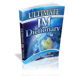 Ultimate IM Dictionary Mrr Ebook