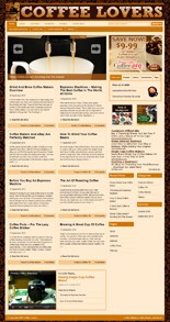 Coffee Niche Blog Personal Use Template