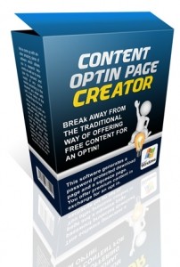 Content Optin Page Creator Resale Rights Software With Video