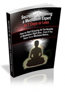 Secrets To Meditating Like An Expert… In 7 Days Or Less Mrr Ebook