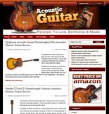 Acoustic Guitar Niche Site Personal Use Template With Video