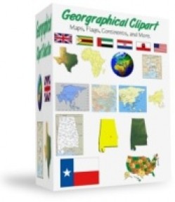 Geographical Clipart Resale Rights Graphic