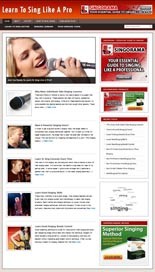 Learn To Sing Niche Blog Personal Use Template With Video