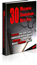30 Maximum Conversion Rate Tips PLR Ebook