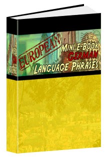 European Mini E-Book German Language Phrases Resale Rights Software