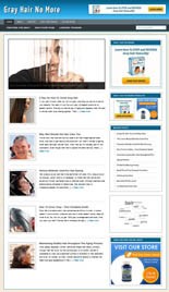 Gray Hair Niche Blog Personal Use Template