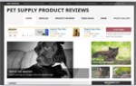 Pet Supply Review Website PLR Template With Video