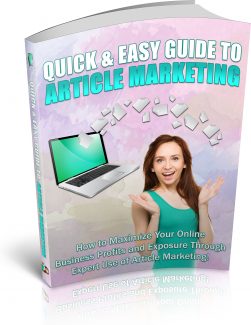 Quick And Easy Article Marketing PLR Ebook