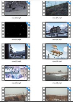 Snow Stock Videos Four – V2 MRR Video