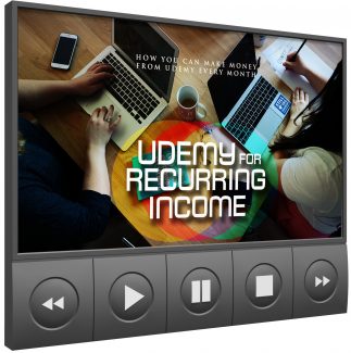 Udemy For Reccuring Income Video Upgrade MRR Video With Audio