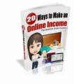 20 Ways To Make An Online Income MRR Ebook