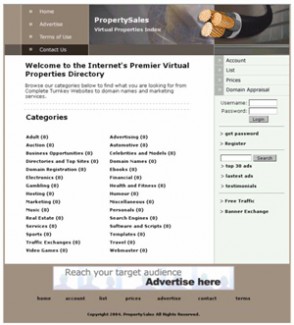 Virtual Property Website Tan Personal Use Template