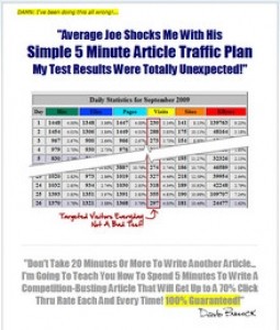 Simple 5 Minute Article Traffic Plan Mrr Video