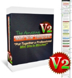 The Amazing Mini Site Template V2 Personal Use Graphic