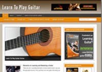 Learn Guitar Niche Blog Personal Use Template With Video