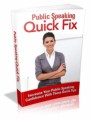 Public Speaking Quick Fix Mrr Ebook