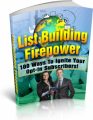List Building Firepower PLR Ebook