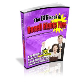 Resell Rights Tips MRR Ebook
