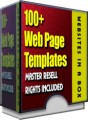 100 Webpage Templates MRR Template