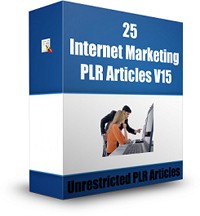 25 Internet Marketing Plr Articles Version 15 PLR Article
