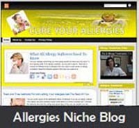 Allergies Niche Blog Personal Use Template