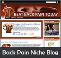 Back Pain Niche Blog Personal Use Template