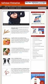 Gallstone Elimination Niche Blog Personal Use Template With Video