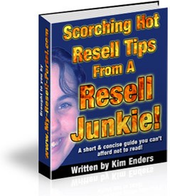 Scorching Hot Resell Tips From A Resell Junkie MRR Ebook