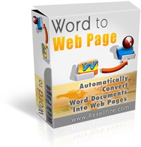 Word To Webpage MRR Software