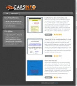 Cars Review Site PLR Template