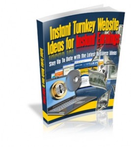 Instant Turnkey Website Ideas For Instant Earnings Mrr Ebook