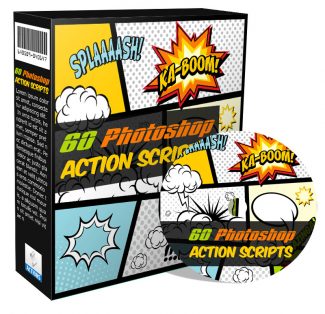 60 Photoshop Action Scripts PLR Graphic