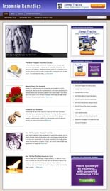 Insomnia Remedies Niche Blog Personal Use Template With Video